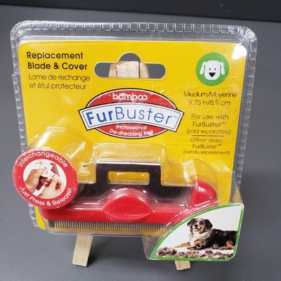 FurBuster by Bamboo Medium 2.75  Replacement Blade and Cover For Dog NEW