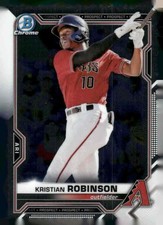 2021 Bowman #BCP-136 Kristian Robinson Chrome Prospects