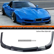 Front Bumper Lip Spltte Kit Carbon Fiber Look For 1997-04 Corvette C5 Zr1 Style Front Bumper Lip Spltte Kit Carbon Fiber Look For 1997-04 Corvette C5 Zr1 Style