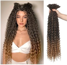 Wavy Double Ended Dreadlock Hair Extensions - Compare at 50