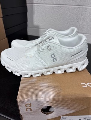 Size 8 - On Cloud 5 All White W for sale online | eBay