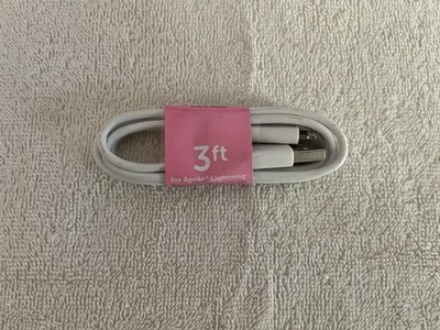 Apple iPhone 3 Foot White Lightning Charging Cable CHEAP Fast Ship Electronics