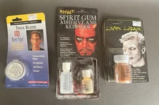 VTG Halloween SFX Makeup Lot Ben Nye Blood Spirit Gum Adhesive Latex Liquid
