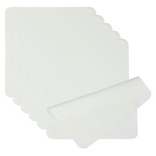 6 Pcs 7.9" x 7.9" Glasses Cleaning Cloth Microfiber Eyeglasses Cloth Light Gray