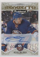 2018-19 Upper Deck Parkhurst Prominent Prospects Gold Michael Dal Colle Auto 4cf