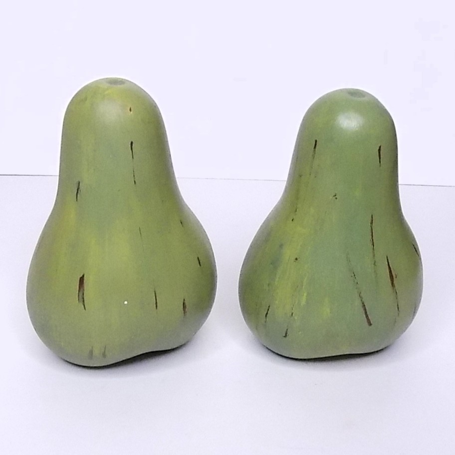 Italian Realistic Ceramic Fruit Full Size, 6 Pieces - Faux Oranges Pears Bananas