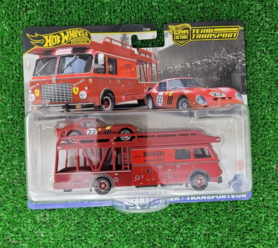 Hot Wheels Team Transport Ferrari 250 GTO and Fiat 642 RN2 /InHand/ReadyToShip/ - Image 2 of 4