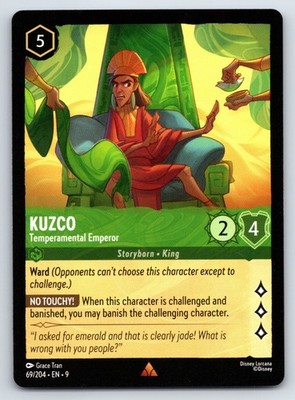 Disney Lorcana Kuzco - Temperamental Emperor The First Chapter Rare #84/204 NM