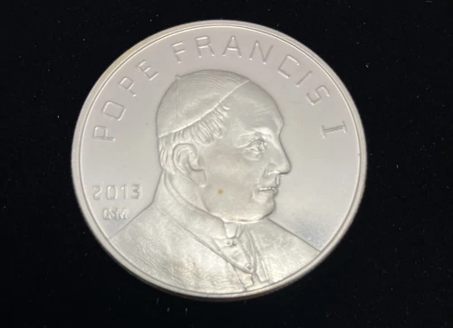 2013 1oz .999 Fine Silver Round Proof-Like Pope Francis 1 Vatican City GSM