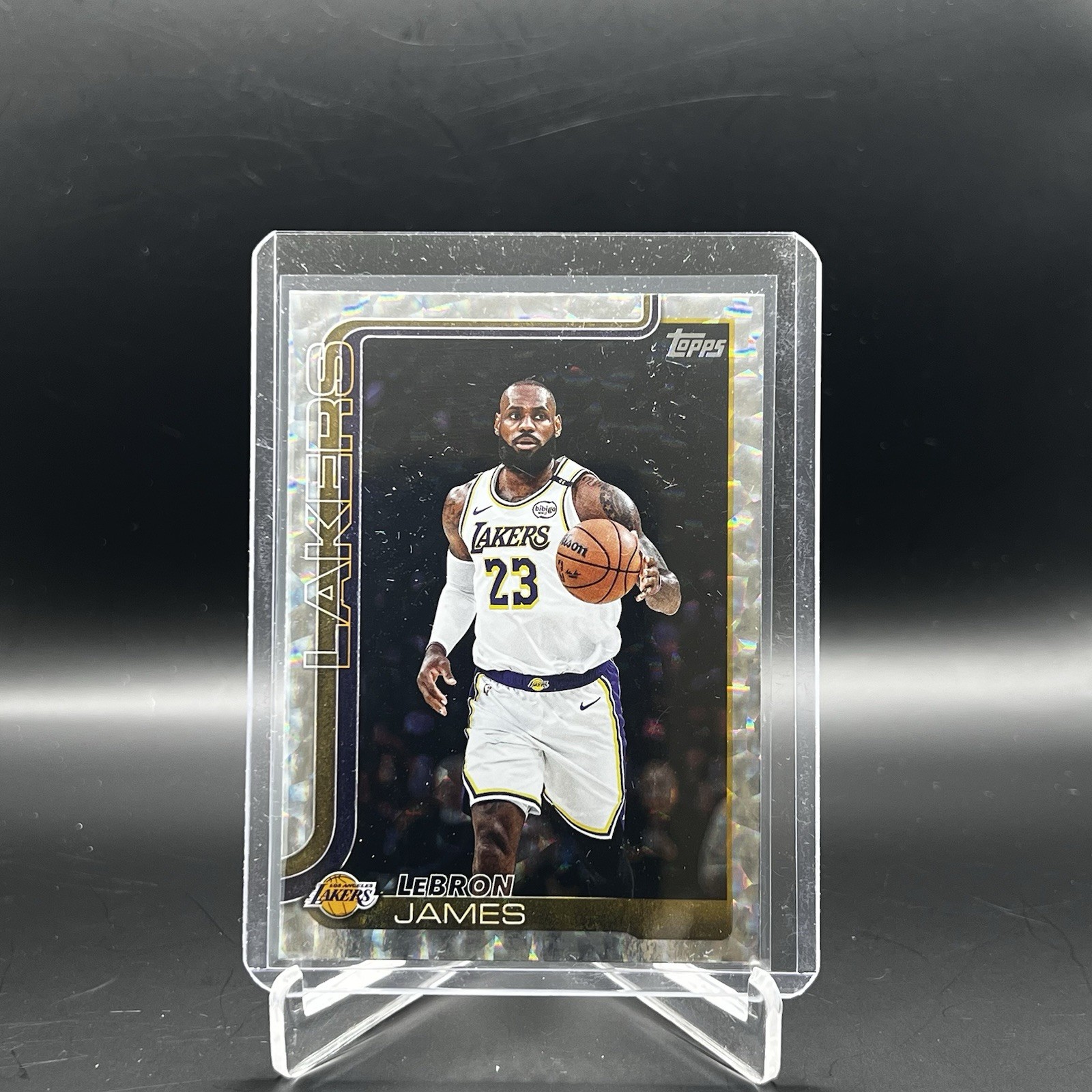 LeBron James 2025-26 Topps #150 Crackle Foil Lakers 🔥