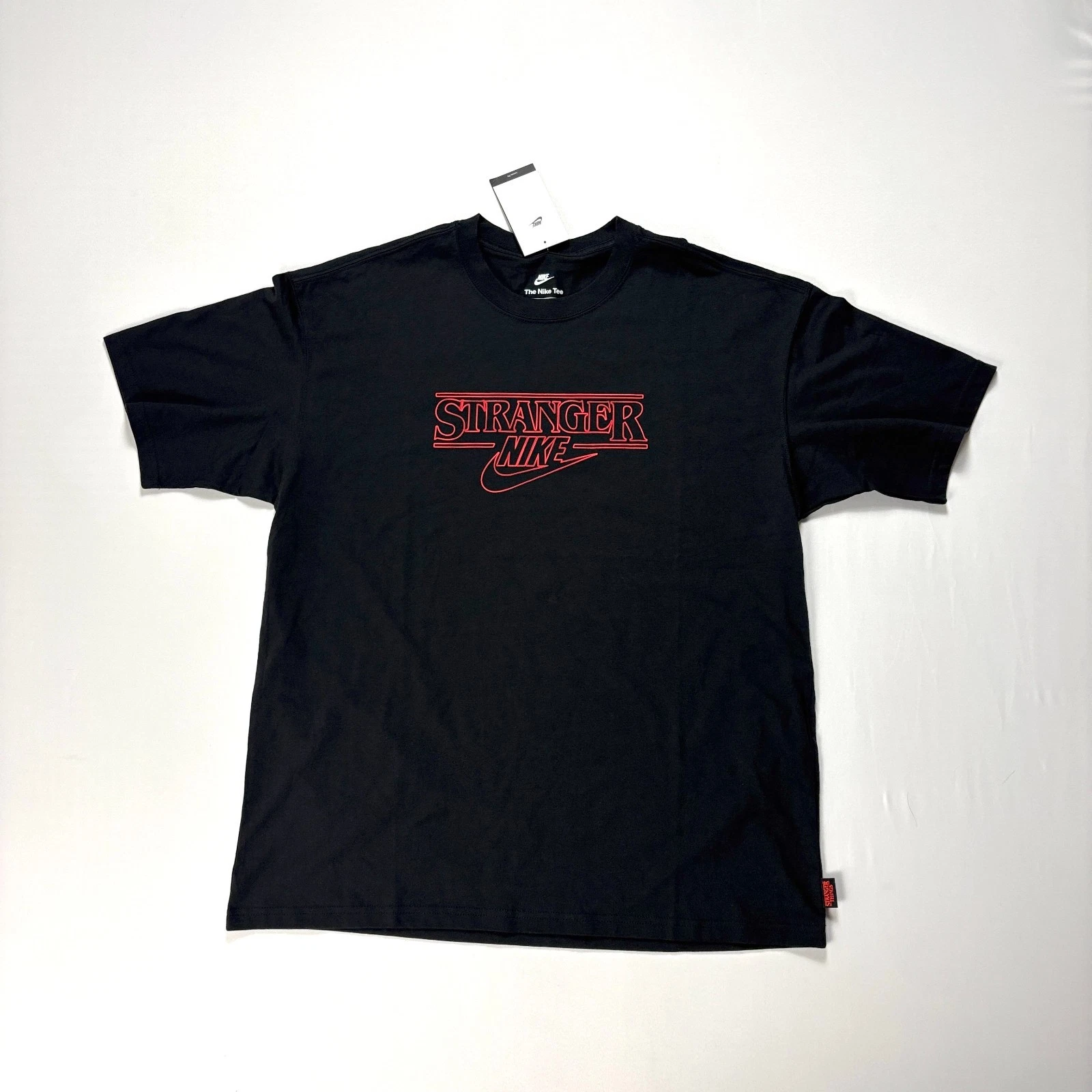 Nike Mens Stranger Things Loose Fit T Shirt Black Sz L NWT New IB8056-010