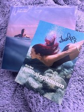 SIGNED DUA LIPA POSTER AND RADICAL OPTIMISM - BLUE VINYL ALBUM 