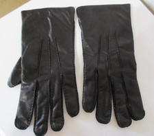 MENS LAMBS WOOL GENUINE LEATHER BLACK GLOVES SIZE XXXL