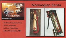 Norwegian Santa by Gloria Koskey, MDA Acrylic/Oil Painting VHS Video 60 min.