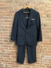 Bespoke Mens Loro Piana Suit, Medium Slim, Stripe Jacquard
