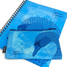 Monster Stationery A4 Notebook and Pencil Case Set Joshua Green Swan