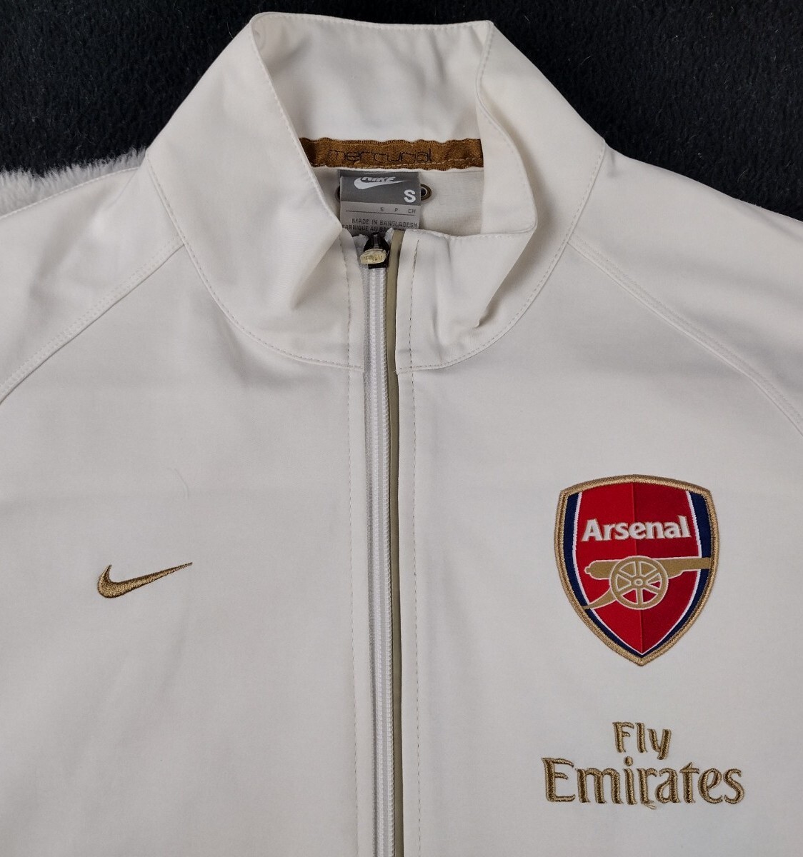 Arsenal Nike 2007/08 Limited Edition Ivory Off White Track Arsenal Nike 2007/08 Limited Edition Ivory Off White Track
