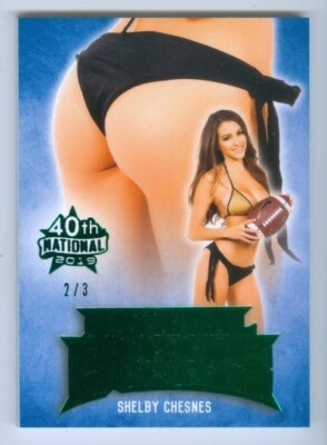 SHELBY CHESNES ''GREEN NATIONAL BUMS CARD /3'' BENCHWARMER 40TH NATIONAL 2019