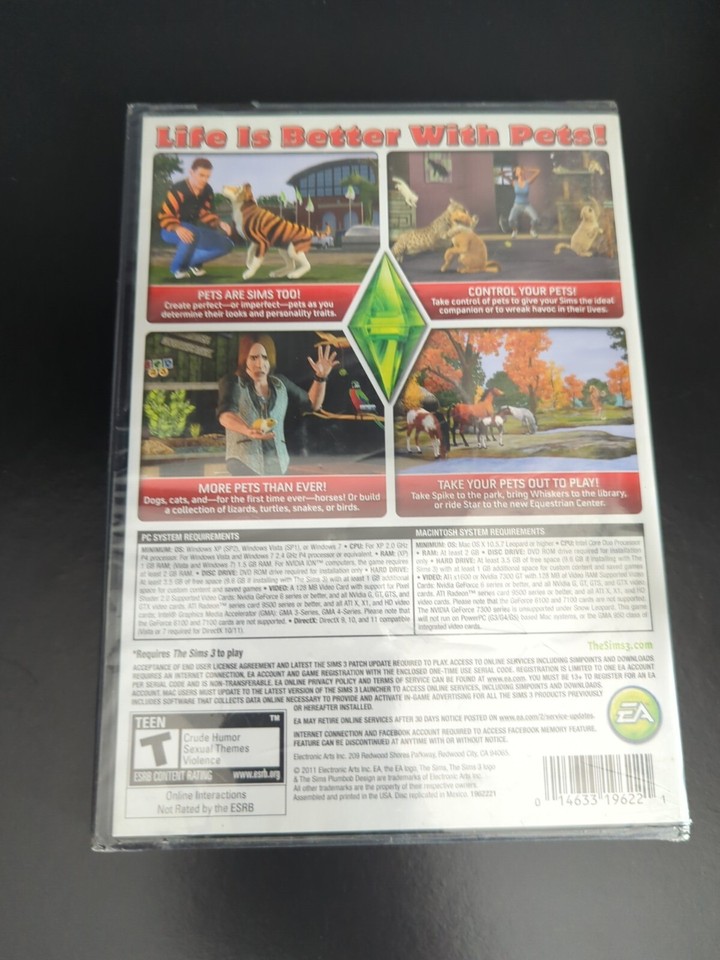 The Sims 3 Pets Expansion Pack eBay