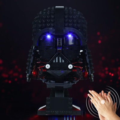 BRICKSHINING LED Lighting Compatible with Lego Darth Vader Helmet 75304 Light...