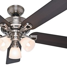 52 Hunter Traditional Bronze Ceiling Fan Bowl Light Kit Remote