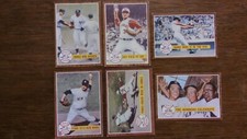 1961 WORLD SERIES SET (6), 1962 TOPPS, YANKEES-REDS, ROGER MARIS, FORD, EX+/EXMT