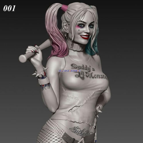 Harley Quinn 1/8 3D Print Model Kit Unpainted Unassembled 001 T-SHIRT Ver. 22CM - Afbeelding 1 van 4