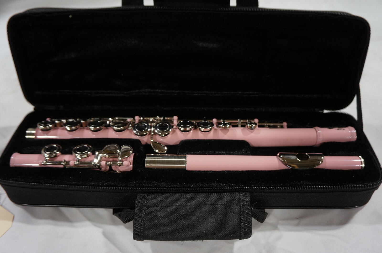 Mendini By Cecilio - Closed Hole C Flute, 16-Key with Case and Kit, Pink