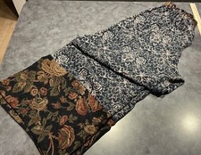 Vintage Lagenlook Wide Leg Pants Sz L Artsy Festival Boho Floral Nothing Matches