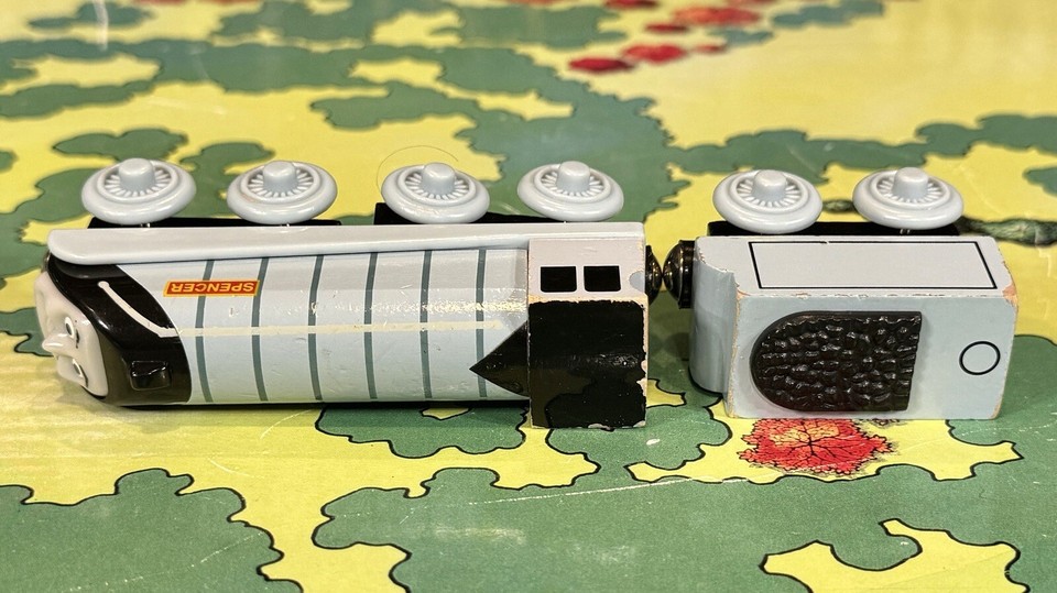 SPENCER Thomas & Friends Wooden Railway Toy Train Engine Rare Retired