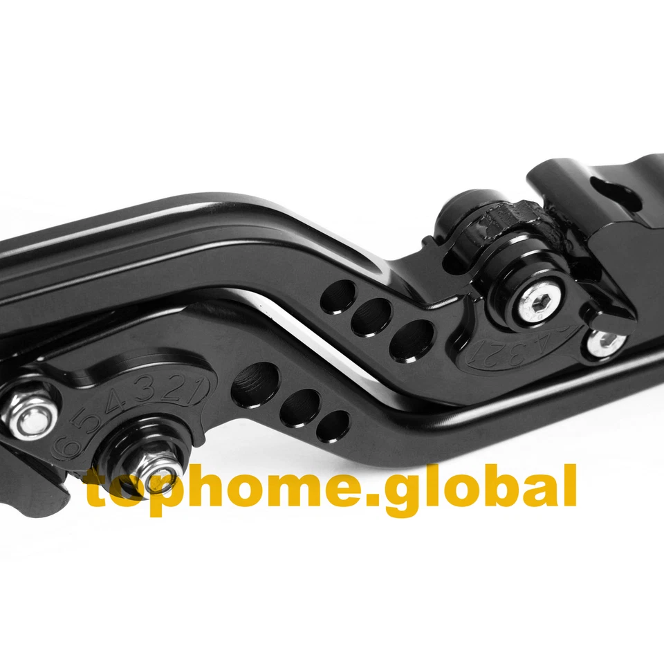 Para Yamaha TMAX 500 2008-2011 / TMAX530 12-16 Largo Embrague Palancas de Freno CNC Negro Foto 3 de 4