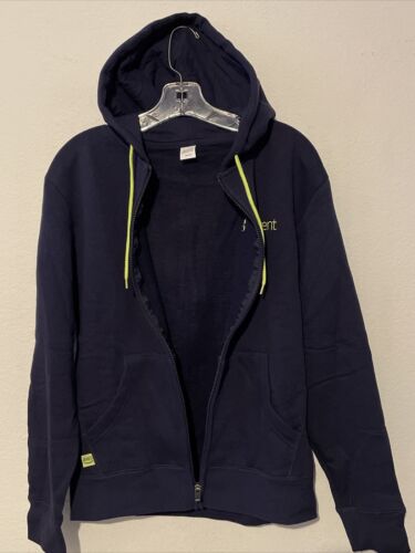 Felpa con cappuccio Amazon AWS re: Invent Logo Full Zip Blu Navy Uomo Taglia S - Foto 3 di 11