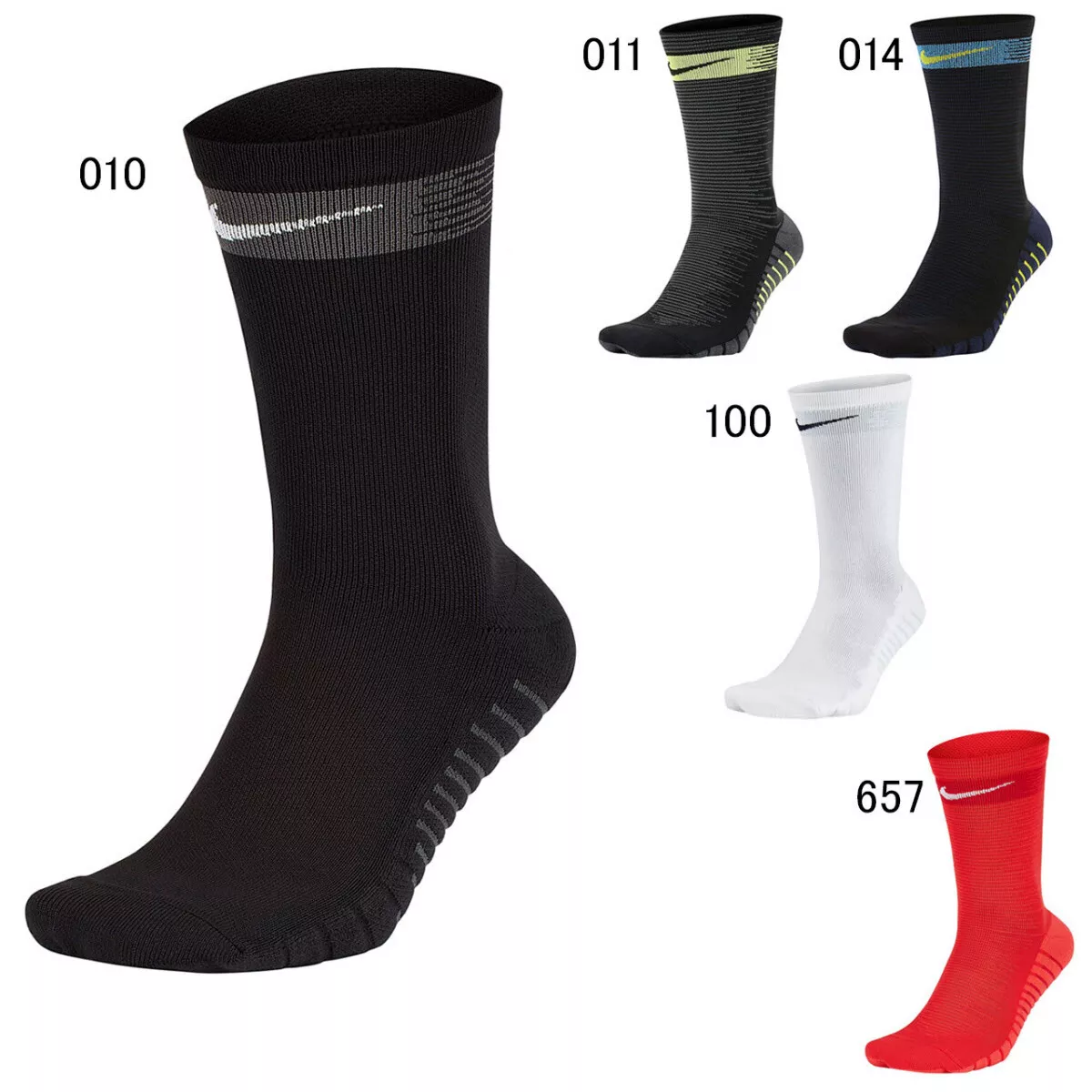 NikeGrip Strike Soccer Cushioned Crew Socks - Black/Anthracite