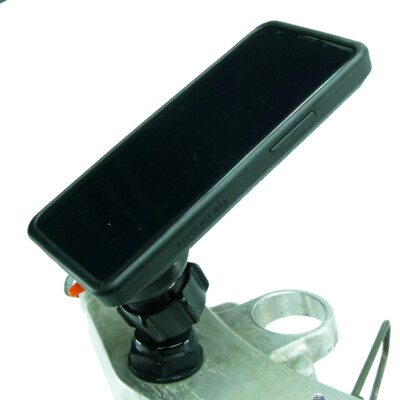 Powered Yoke 60 Motorcycle Nut Mount with TiGRA MountCase for iPhone 11 (sku 51240)