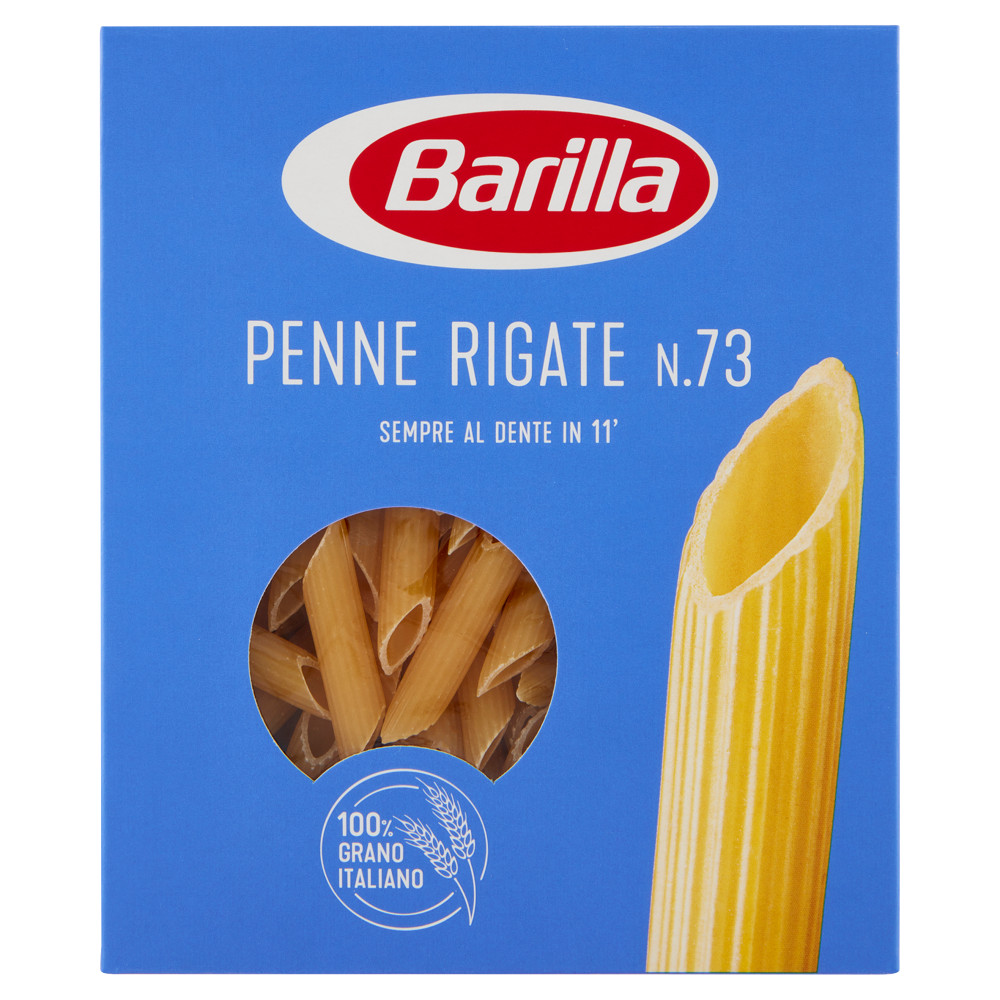 4X Paste Barilla Pens Small Blue Striped N73 Durum Wheat Hard Italian 4x500g