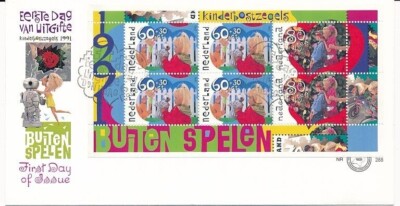 D57284 NVPH 288 Children Stamps Playing Outside FDC
