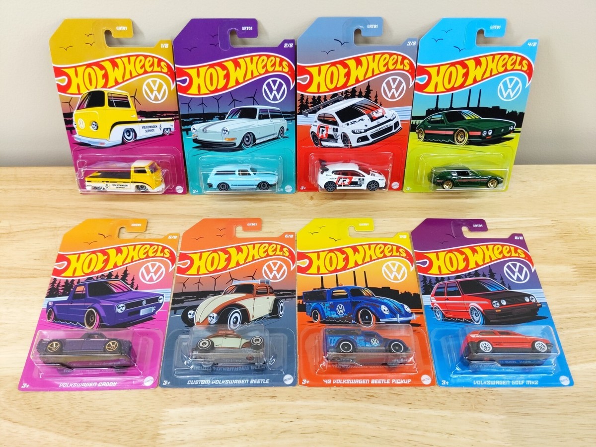 HOT WHEELS VW 1-8 Exclusive Complete Set - Volkswagen T2 Golf