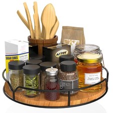 Lazy Susan Turntable Organizer for Cabinet Pantry Kitchen Countertop Cupboard