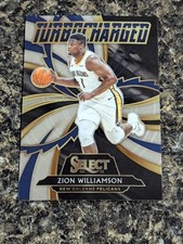 2020 Panini Select Turbo Charged #3 Zion Williamson New Orleans Pelicans