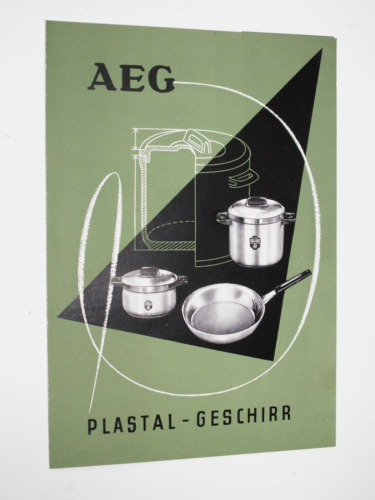 Vintage AEG Plastal-Geschirr Prospekt (1953) - Bild 1 von 1