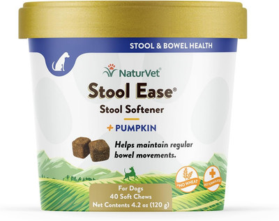   Stool Ease for Dogs   40 Soft Chews   Helps Maintain Regular Bowel M