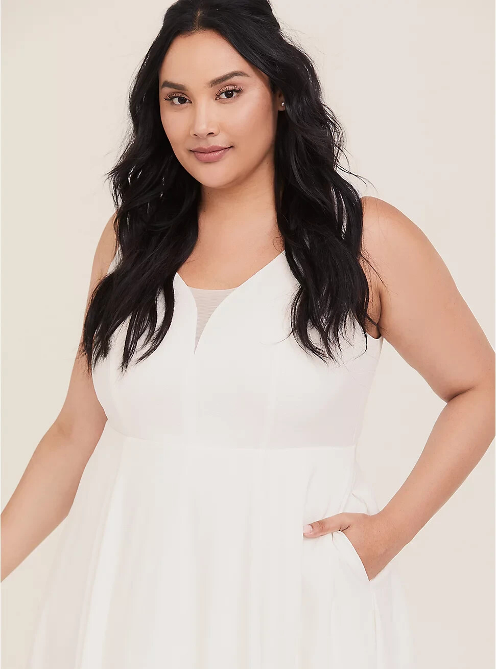 NEW Torrid SPECIAL OCCASION Wedding IVORY JACQUARD SWEETHEART GOWN Dress Size 20 image 2