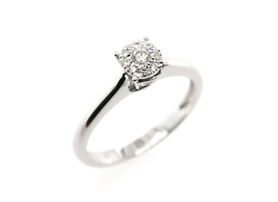 Mimi Diamond Solitaire Ring 14kt White gold/yg/rg(2 Cut Of Diam) (Face As 1/2ct)