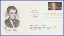 USA5 #3882 ADDR PCS ARTCRAFT FDC   Moss Hart