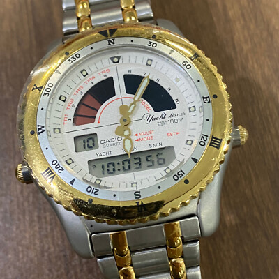 Casio AD-500G-7 Rare Vintage Yacht Timer Digital Watch