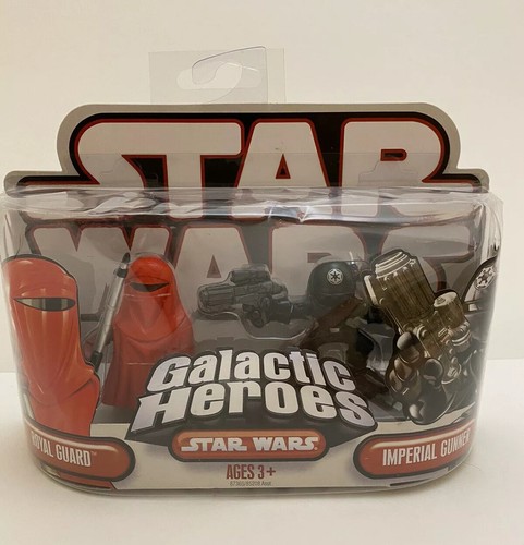 Star Wars Galactic Heroes: Guardia Reale E Mitragliere Imperiale - Set Di Figure Per Bambini - 6