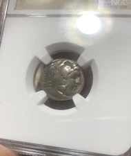 NGC AR Drachm 323-317 BC: Philip III, Kingdom of Macedon.  Zeus Heracles NGC VG