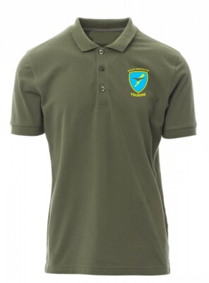 Poloshirt T-Shirt Herren Kurzarm Fallschirmjägerbrigade Blitz Parà v