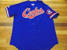 VINTAGE 90'S DIAMOND COLLECTION MAJESTIC MLB CHICAGO CUBS MESH JERSEY SIZE XL
