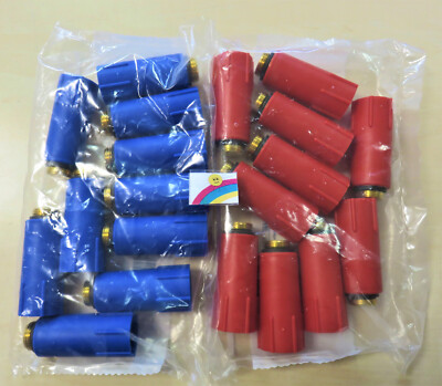 20 Stück Baustopfen rot / blau 1/2 Blindstopfen / Prüfstopfen / Abdrückstopfen
